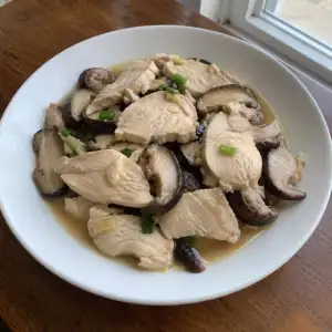 Ayam Kukus Jamur Shiitake